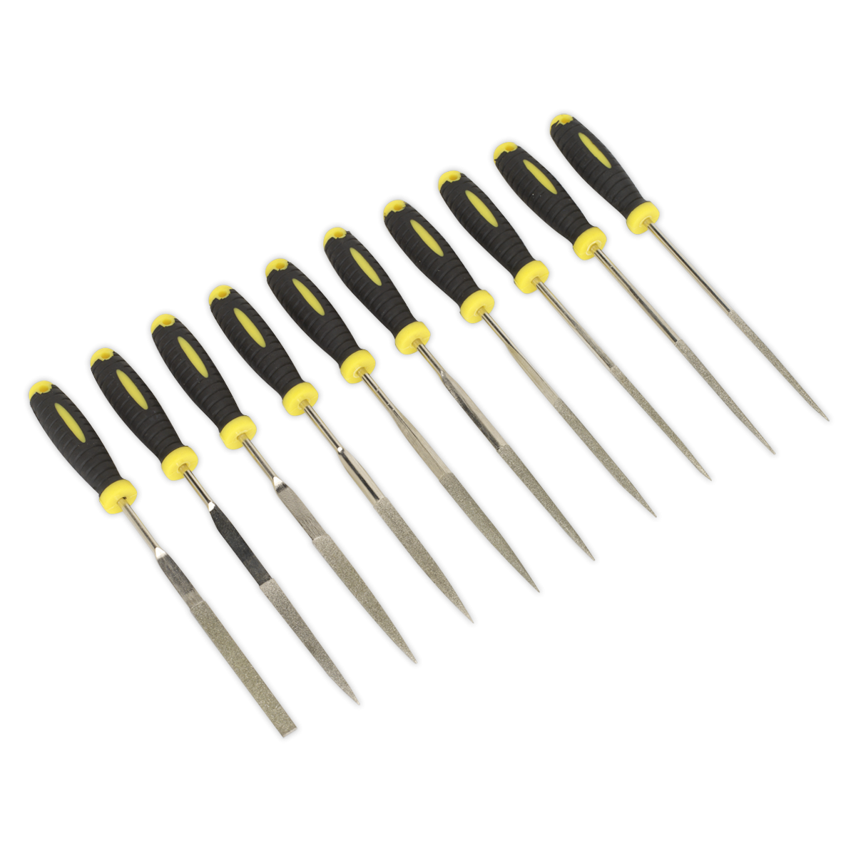Siegen S0896 Siegen Diamond Needle File Set 100mm 10pc