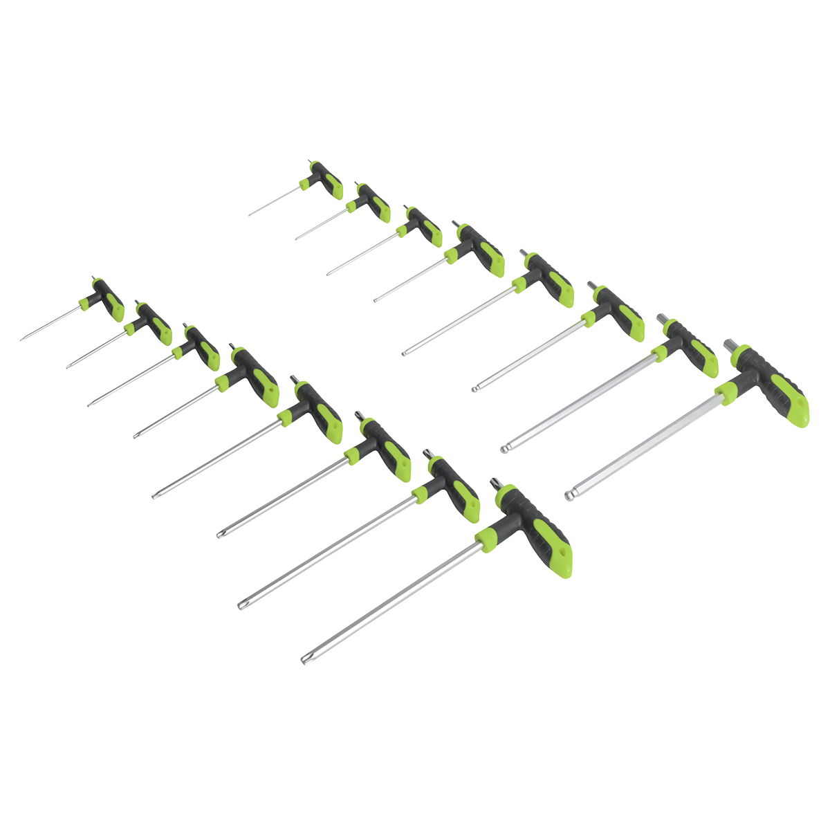 Siegen S0916 Siegen T-Handle TRX-Star* & Hex Key Set 16pc