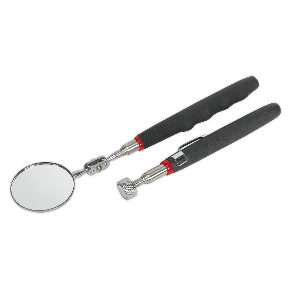 Siegen S0940 Siegen Telescopic Magnetic Pick-Up Tool & Inspection Mirror Set 2pc