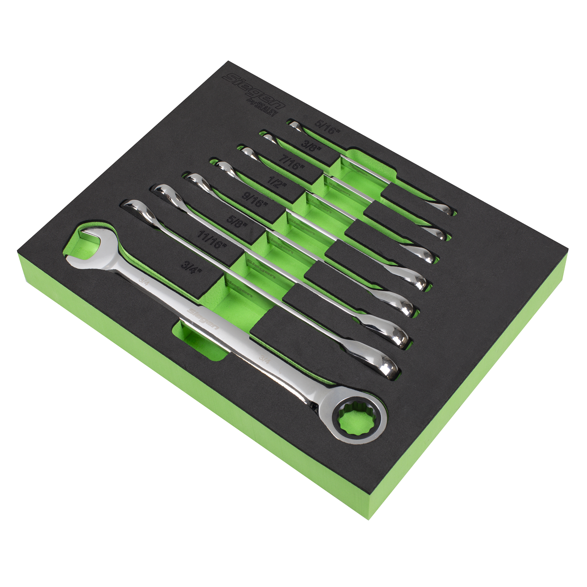Siegen S0984 Siegen Imperial Combination Ratchet Spanner Set 8pc