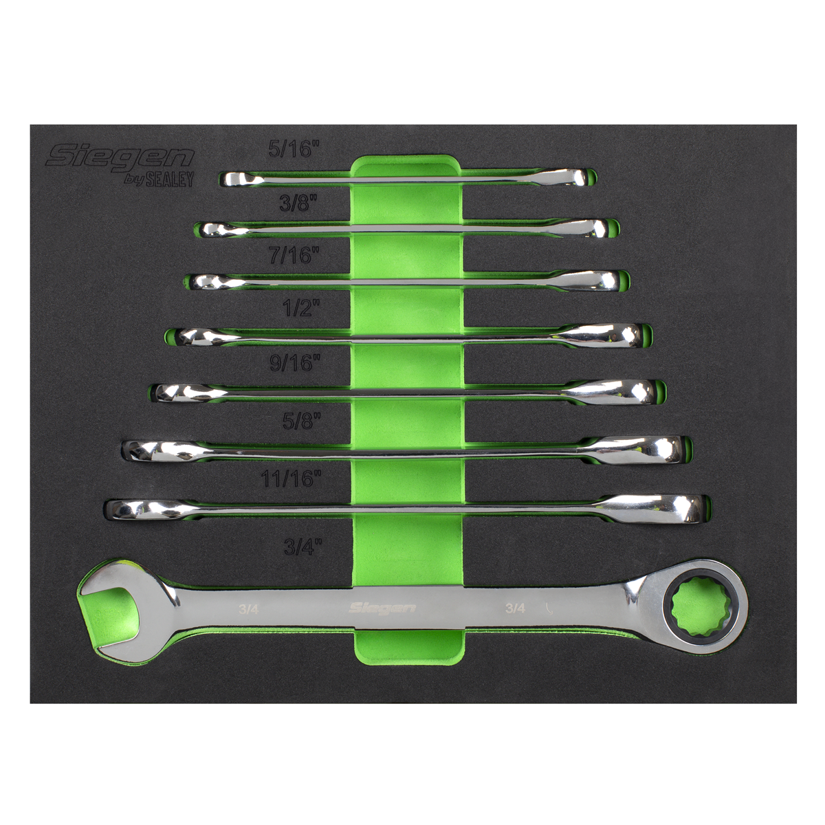 Siegen S0984 Siegen Imperial Combination Ratchet Spanner Set 8pc