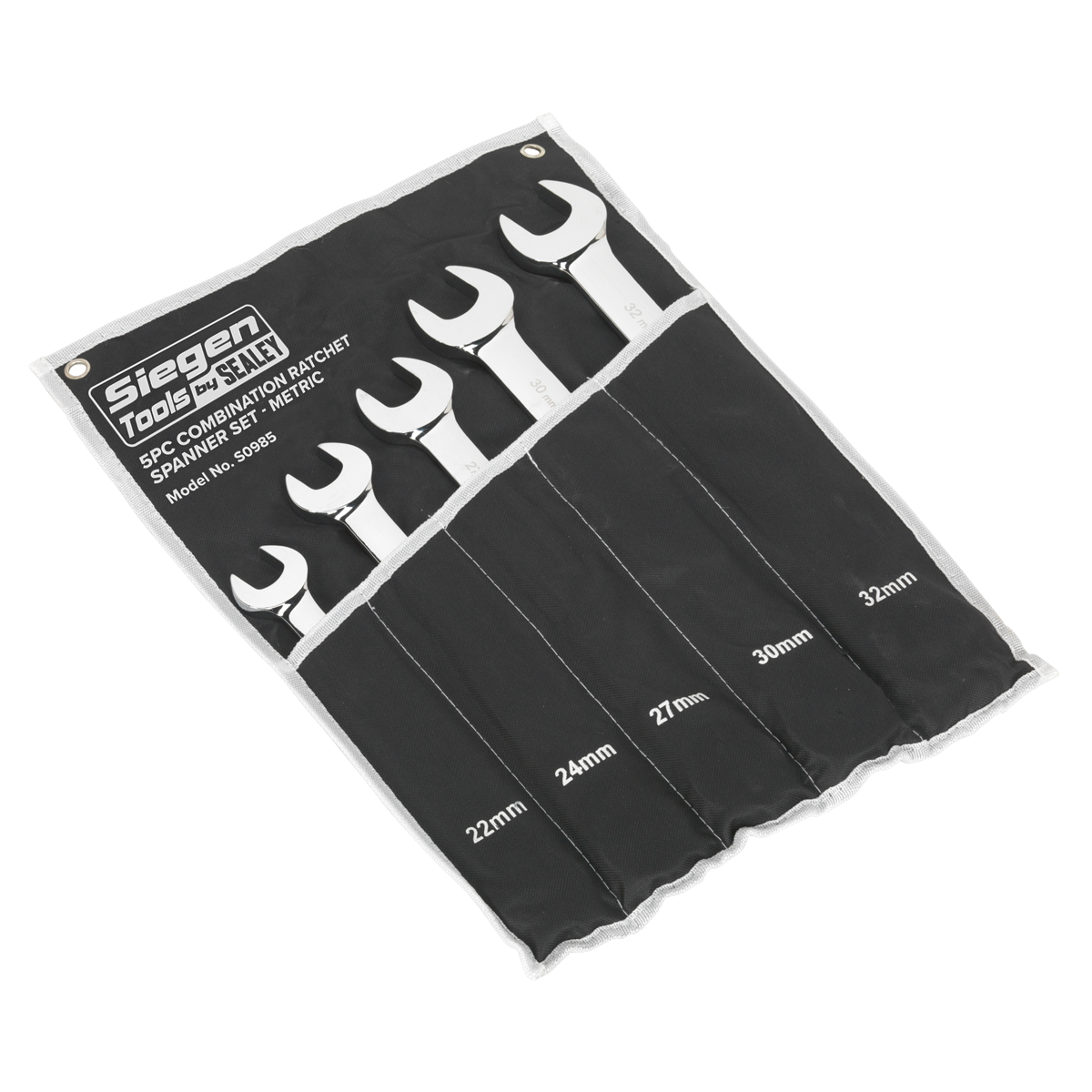 Siegen S0985 Siegen Combination Ratchet Spanner Set 5pc