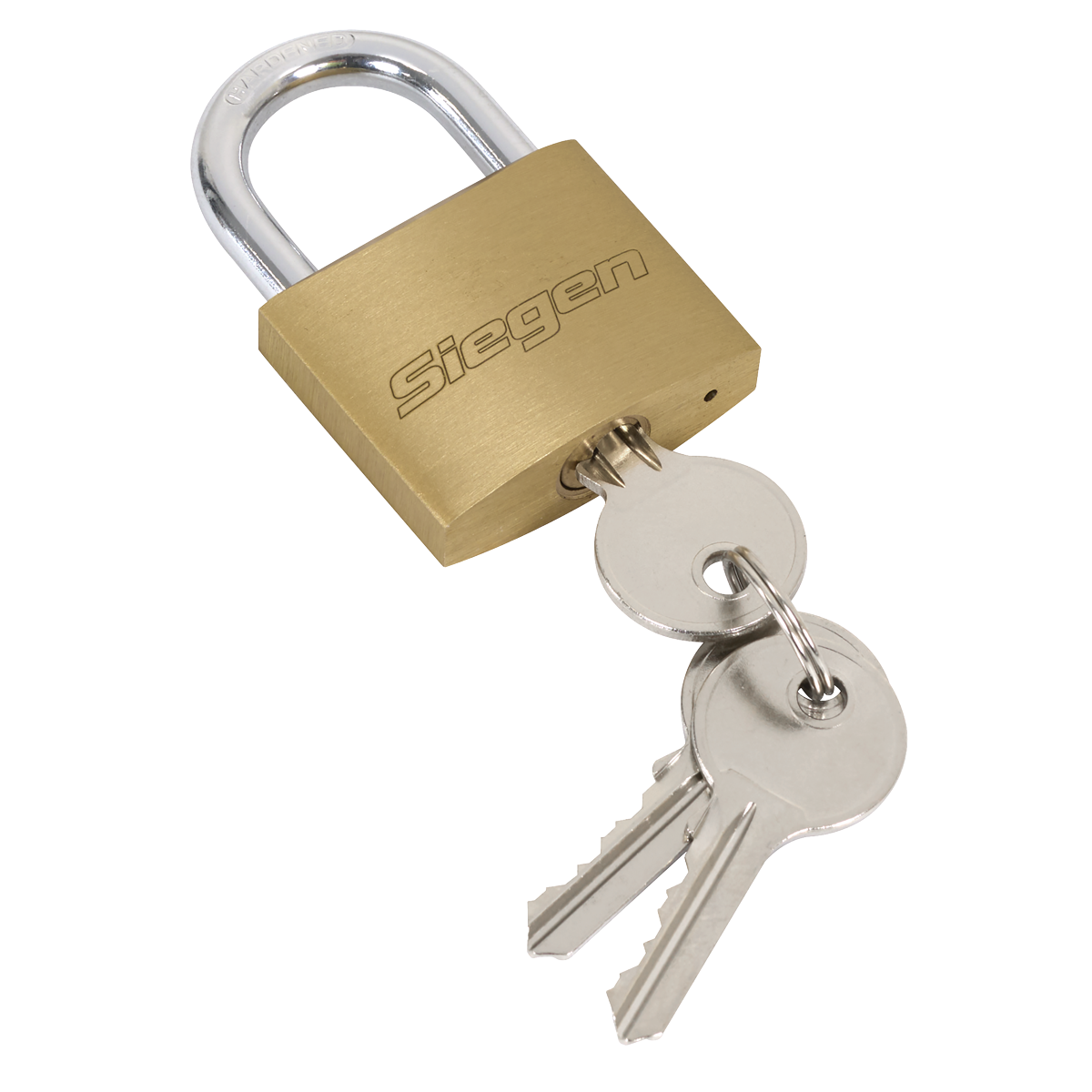 Siegen S0992 Siegen Brass Body Padlock with Brass Cylinder Keyed Alike - Pack of 4