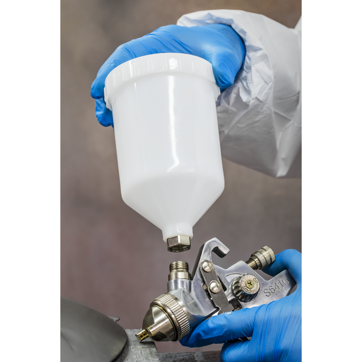 Siegen S641G Siegen General-Purpose Gravity Feed Spray Gun 1.4mm Set-Up