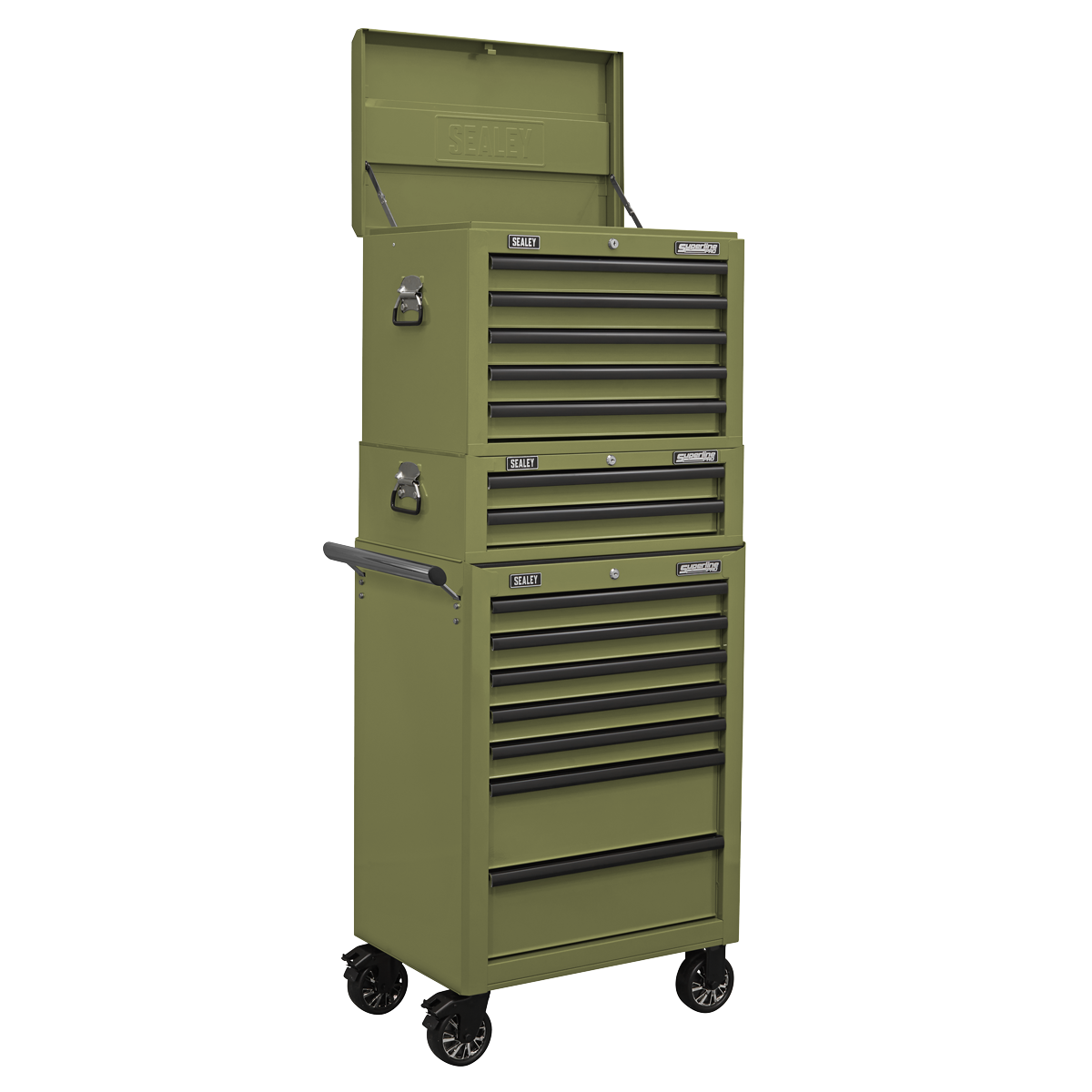 Superline Pro AP26029TK Superline PRO® Mid-Box Tool Chest 2 Drawer - Khaki
