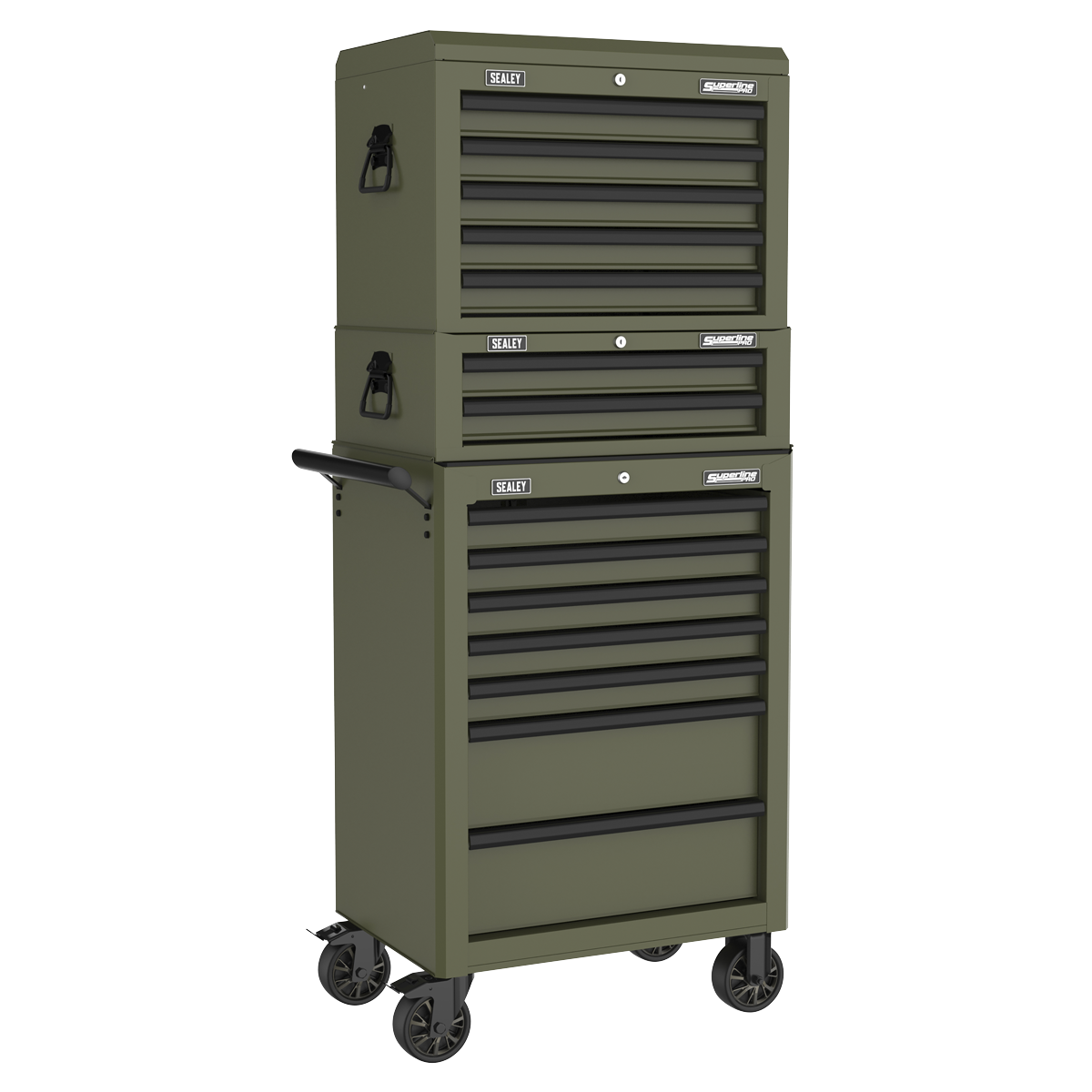 Superline Pro AP26029TK Superline PRO® Mid-Box Tool Chest 2 Drawer - Khaki