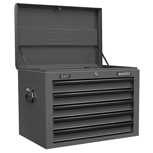 Superline Pro AP26059TG Superline PRO® Topchest 5 Drawer - Grey/Black