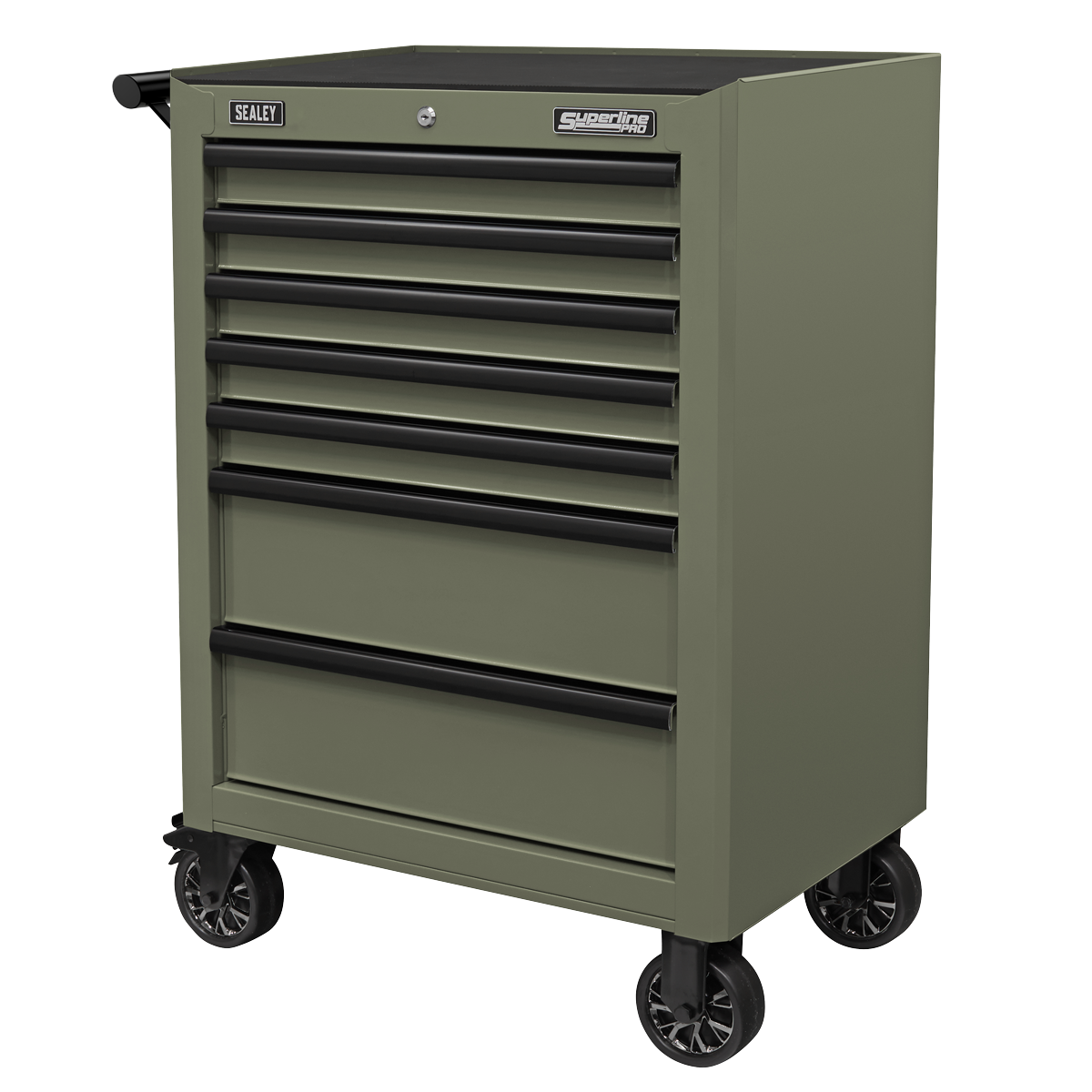 Superline Pro AP26479TK Superline PRO® Heavy-Duty Rollcab 7 Drawer - Khaki