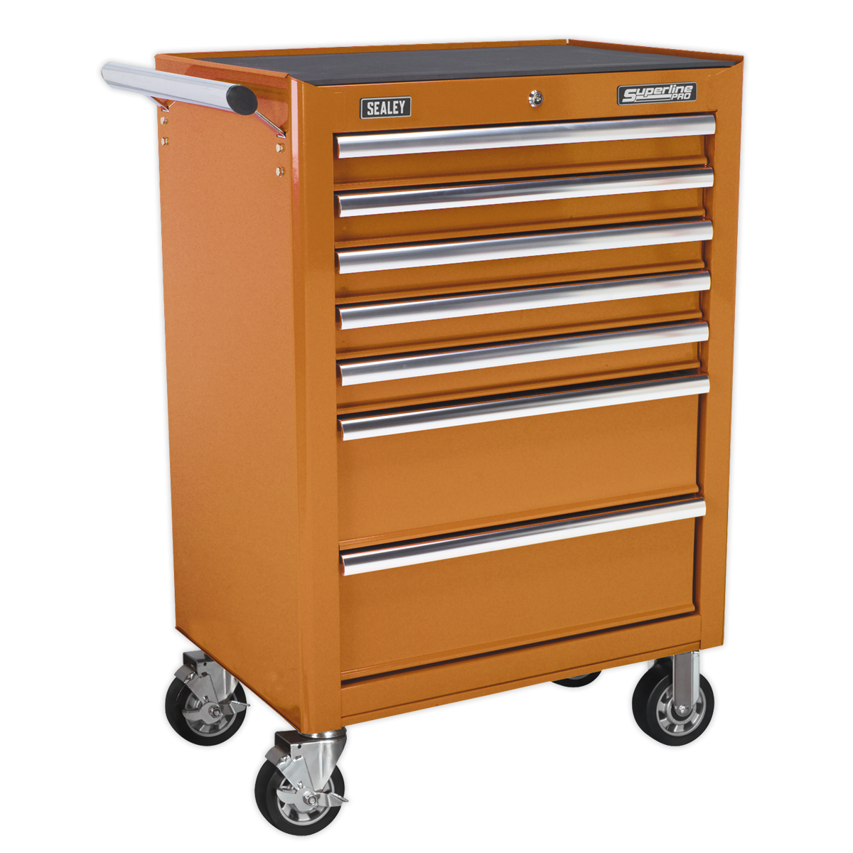 Superline Pro AP26479TO Superline PRO® Rollcab 7 Drawer - Orange
