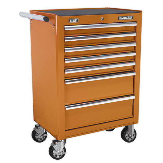 Superline Pro AP26479TO Superline PRO® Rollcab 7 Drawer - Orange