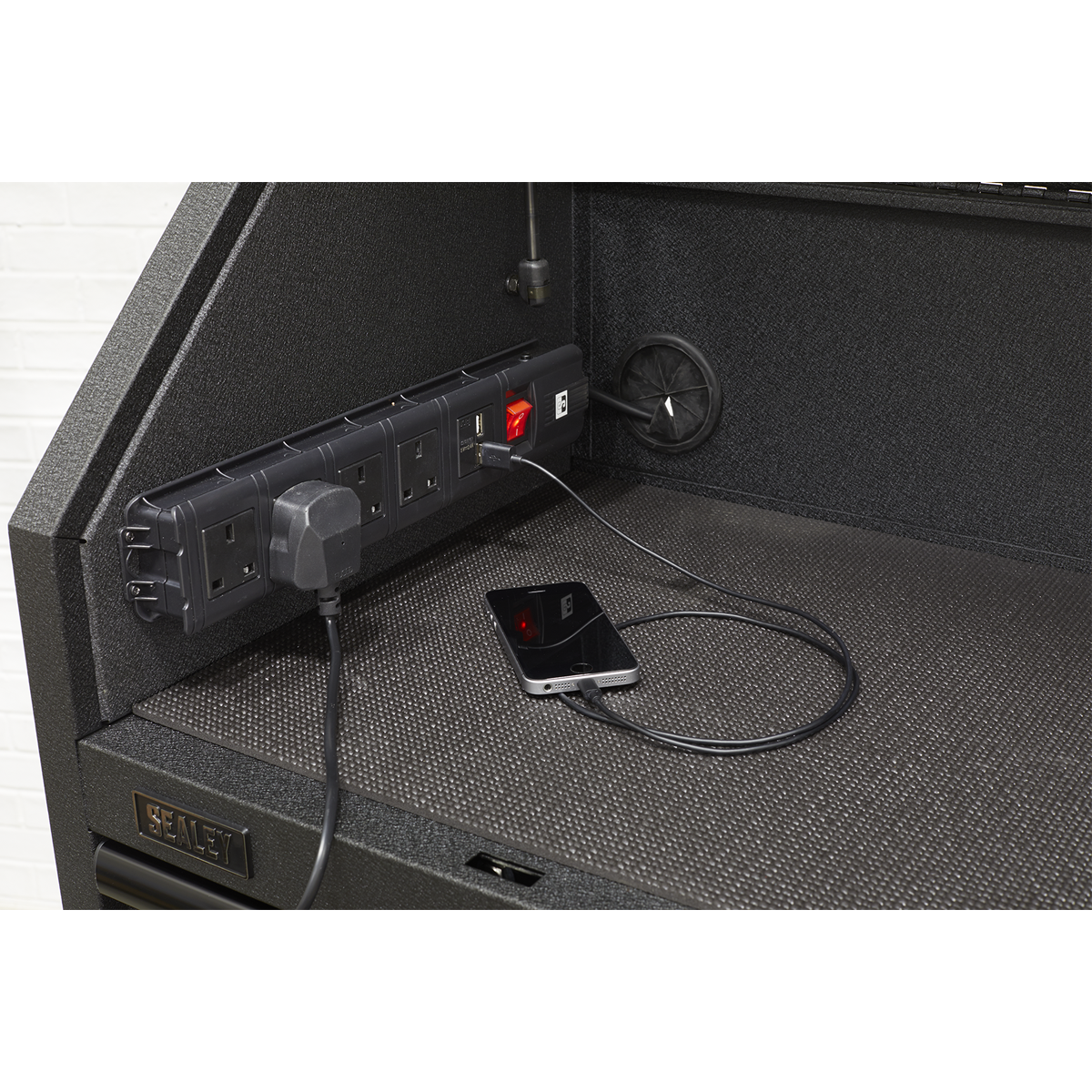 Superline Pro AP2704BE Superline PRO® Black Edition Topchest with 4 Soft Close Drawers & Power Bar 660mm