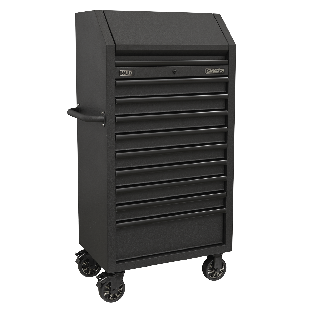 Superline Pro AP2709BE Superline PRO® Black Edition Tower Cabinet with 9 Soft Close Drawers & Power Bar 690mm
