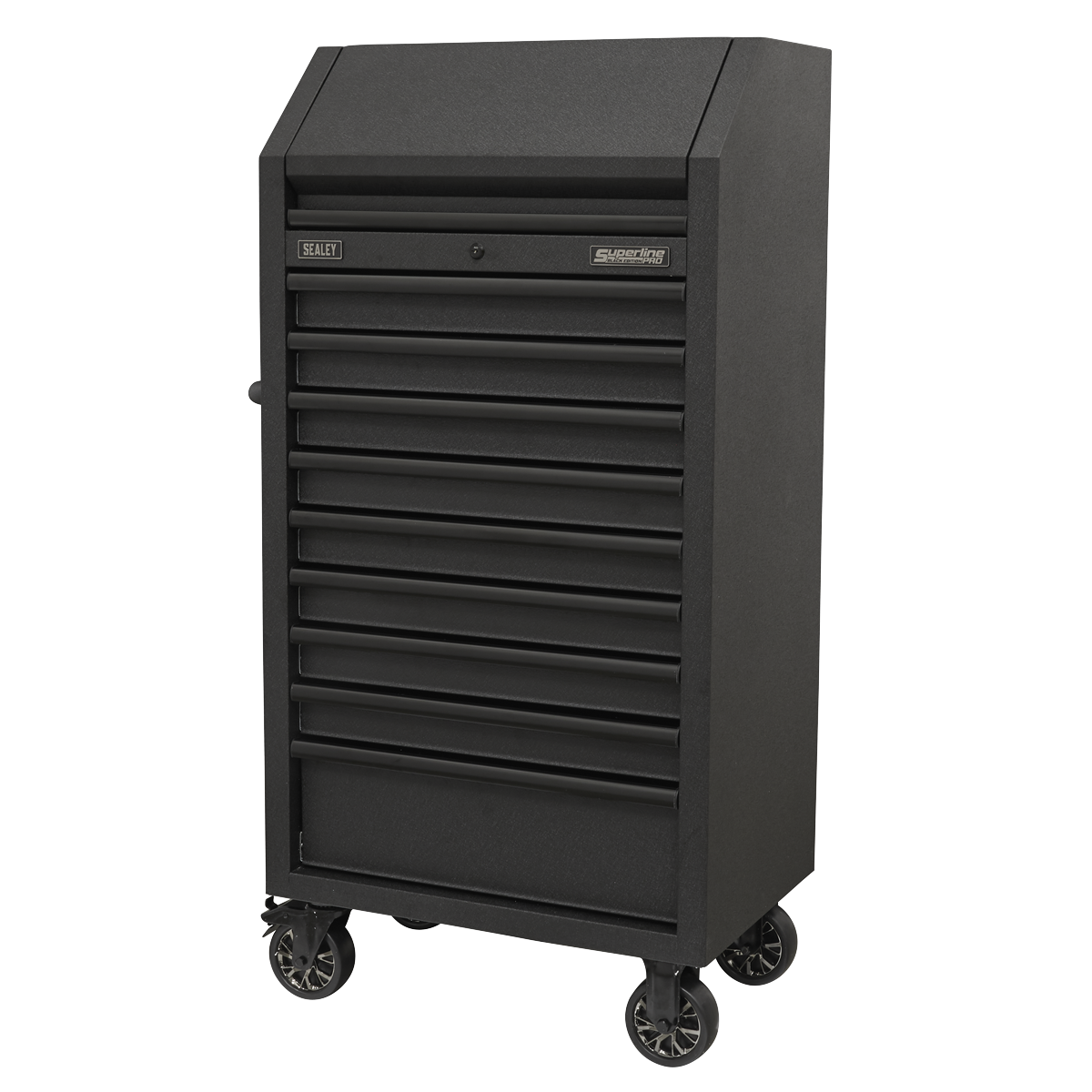Superline Pro AP2709BE Superline PRO® Black Edition Tower Cabinet with 9 Soft Close Drawers & Power Bar 690mm