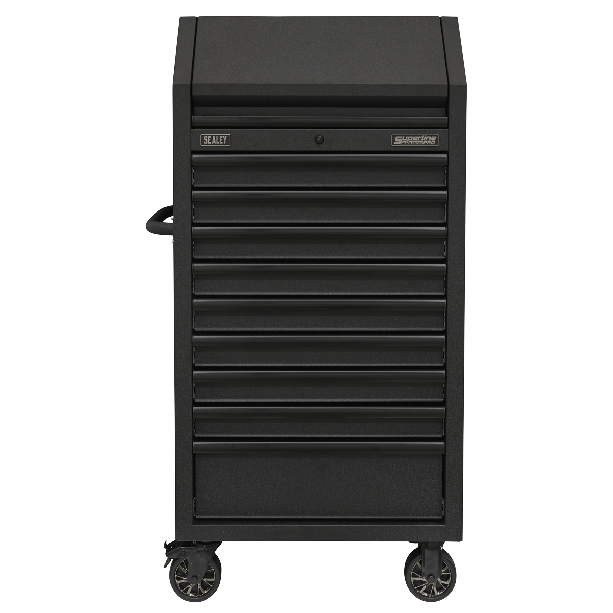 Superline Pro AP2709BE Superline PRO® Black Edition Tower Cabinet with 9 Soft Close Drawers & Power Bar 690mm
