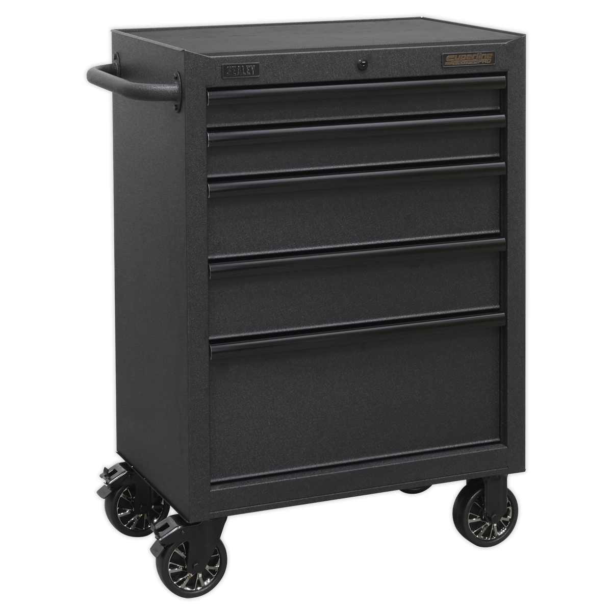 Superline Pro AP27BESTACK Superline PRO® Black Edition Tool Chest Combination with 9 Soft Close Drawers & Power Bar