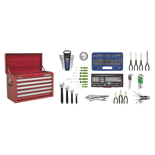 Superline Pro AP33059COMBO Superline PRO® Topchest 5 Drawer with 139pc Tool Kit - Red