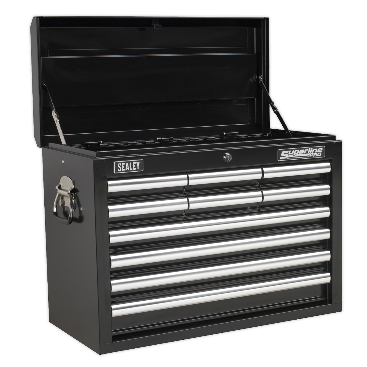 Superline Pro AP33109BCOMBO Superline PRO® Topchest 10 Drawer with 140pc Tool Kit - Black