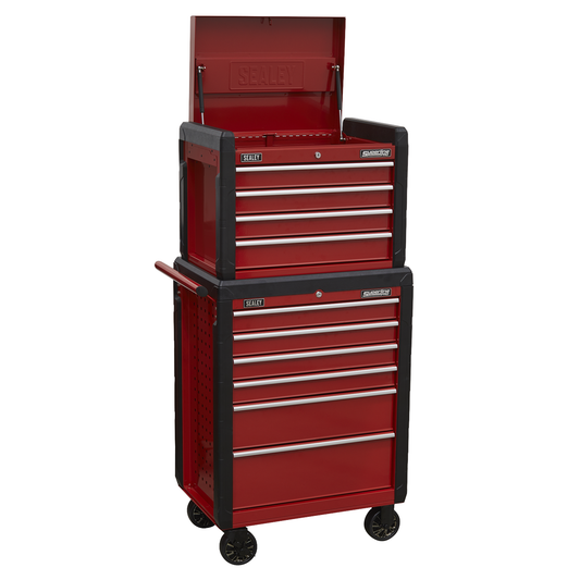 Superline Pro AP3410STACK Superline PRO® Topchest & Rollcab Combination 10 Drawer