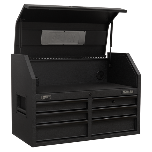 Superline Pro AP3607BE Superline PRO® Black Edition Topchest with 6 Soft Close Drawers & Power Bar 910mm