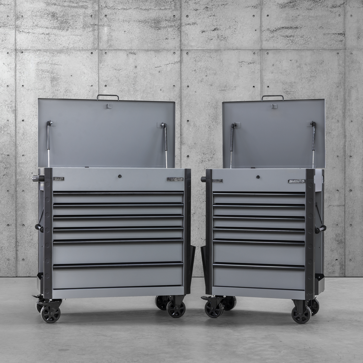 Superline Pro AP366G Tool Trolley 6 Drawer - Grey