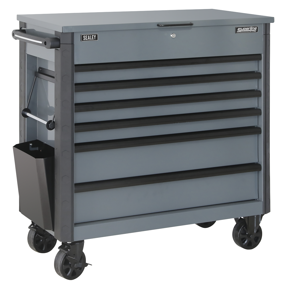 Superline Pro AP366G Tool Trolley 6 Drawer - Grey