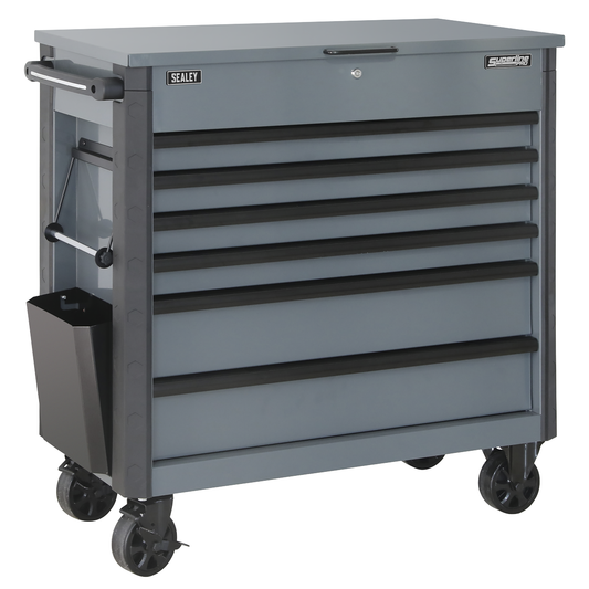 Superline Pro AP366G Tool Trolley 6 Drawer - Grey