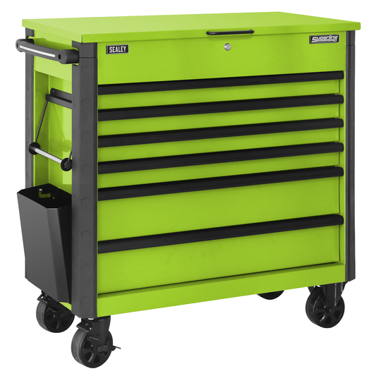 Superline Pro AP366HV Tool Trolley 6 Drawer - Green