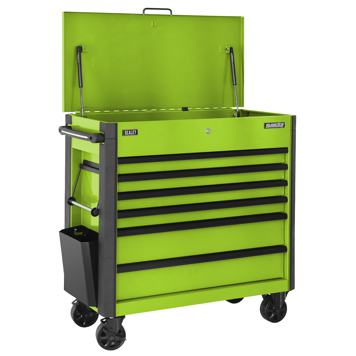 Superline Pro AP366HV Tool Trolley 6 Drawer - Green