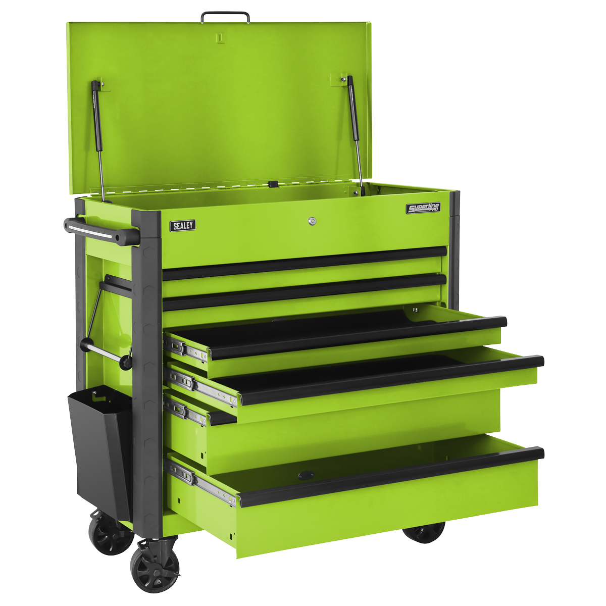 Superline Pro AP366HV Tool Trolley 6 Drawer - Green