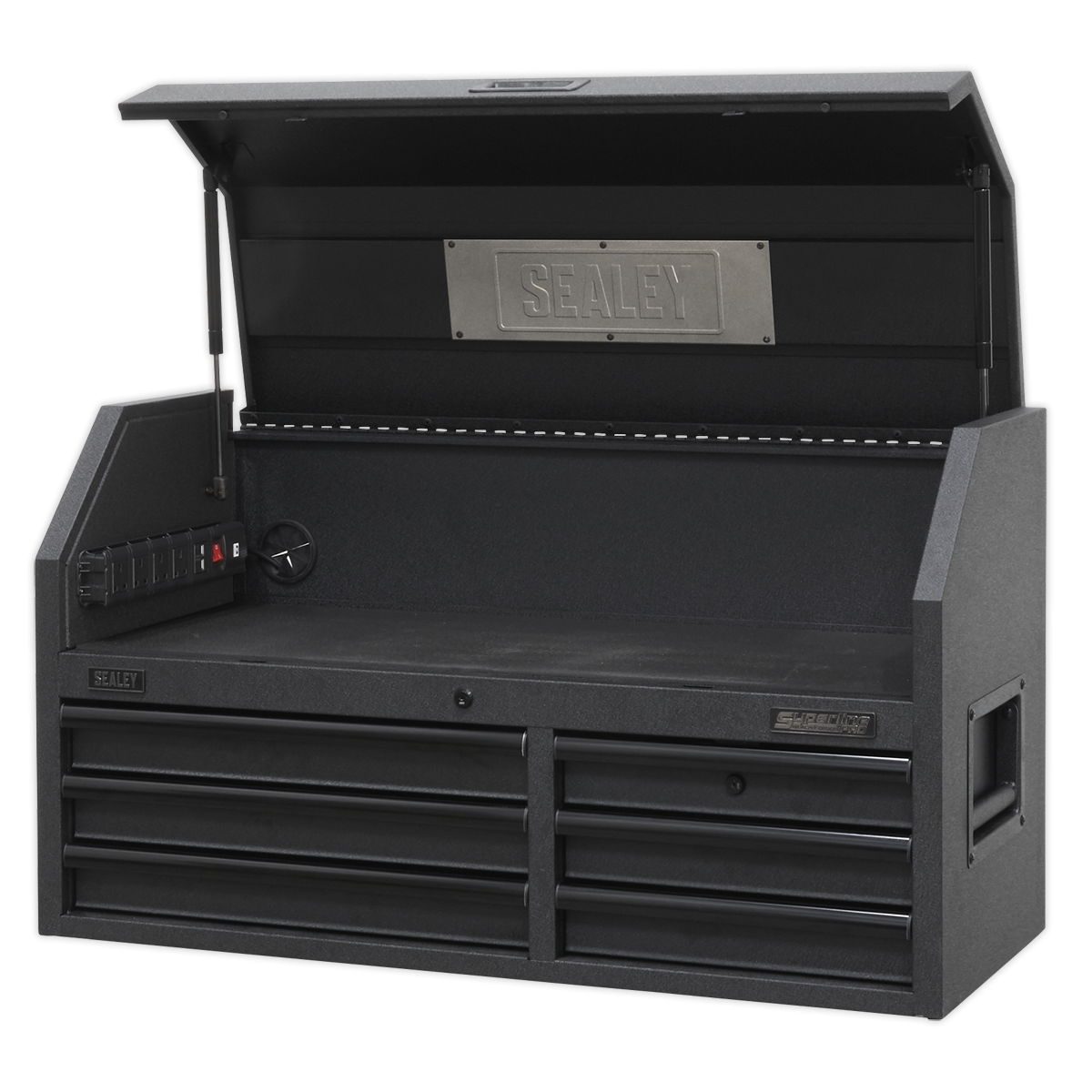 Superline Pro AP4106BE Superline PRO® Black Edition Topchest with 6 Soft Close Drawers & Power Bar 1030mm