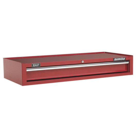 Superline Pro AP41119 Superline PRO® Heavy-Duty Mid-Box Tool Chest with Drawer - Red