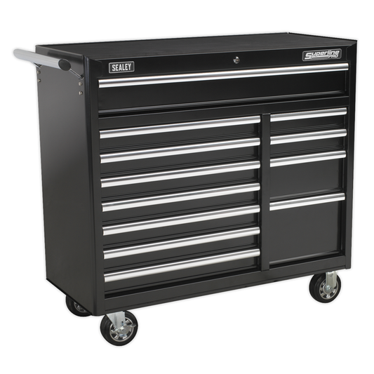 Superline Pro AP41120B Superline PRO® Heavy-Duty Rollcab 12 Drawer - Black