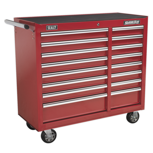 Superline Pro AP41169 Superline PRO® Heavy-Duty Rollcab 16 Drawer - Red