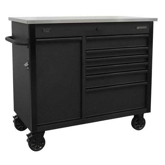 Superline Pro AP4206BE Superline PRO® Mobile Tool Cabinet with Power Tool Charging Drawer 1120mm