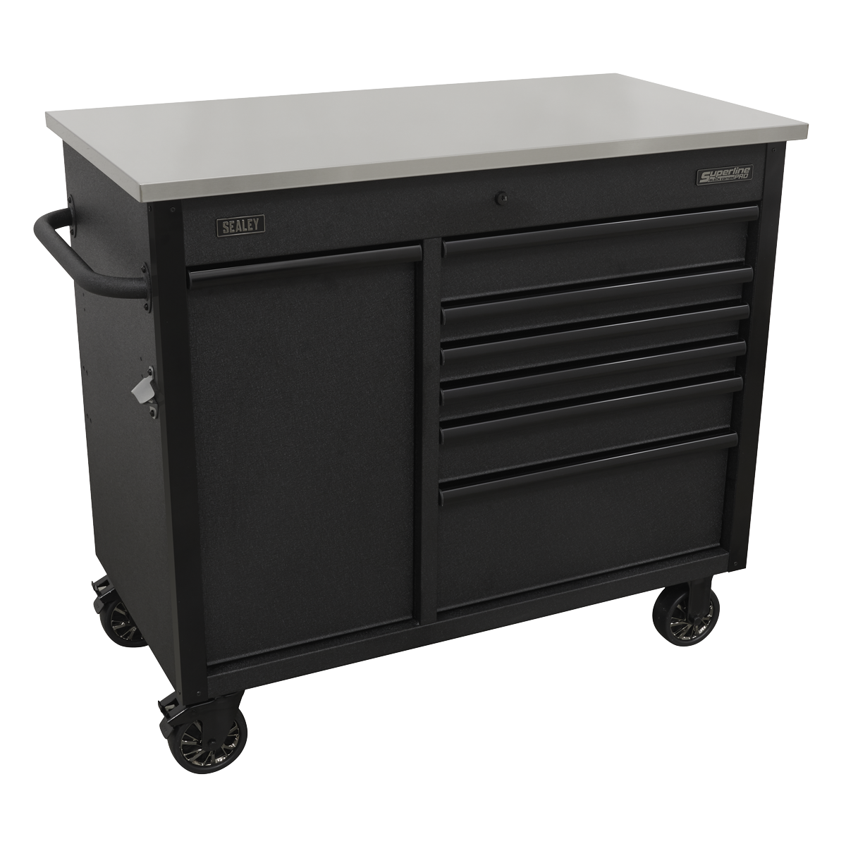 Superline Pro AP4206BE Superline PRO® Mobile Tool Cabinet with Power Tool Charging Drawer 1120mm