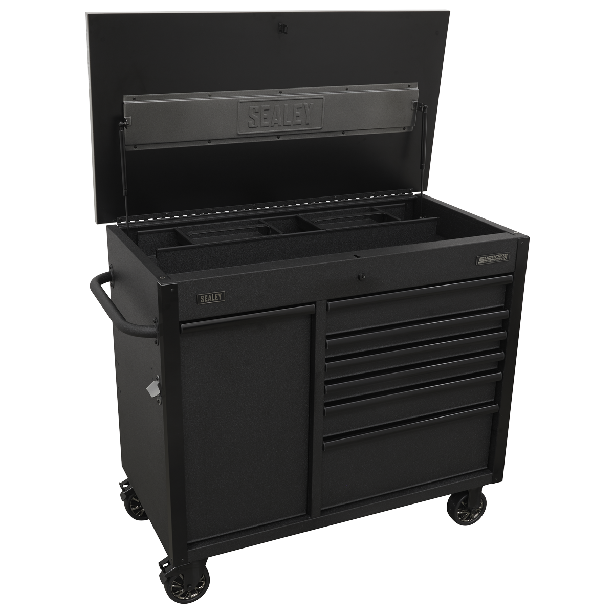Superline Pro AP4206BE Superline PRO® Mobile Tool Cabinet with Power Tool Charging Drawer 1120mm