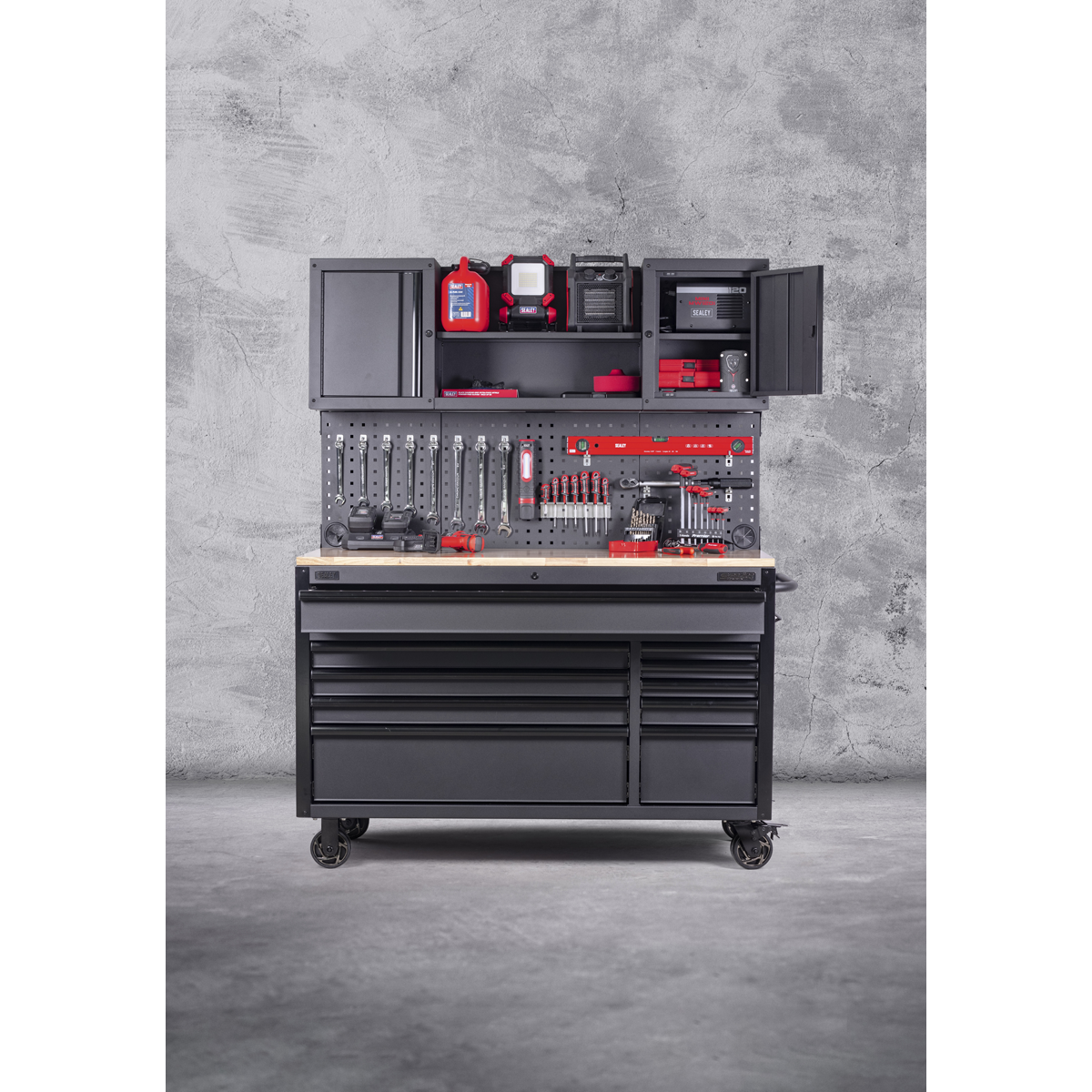 Superline Pro AP5210BE Superline PRO® Mobile Workstation 10 Drawer