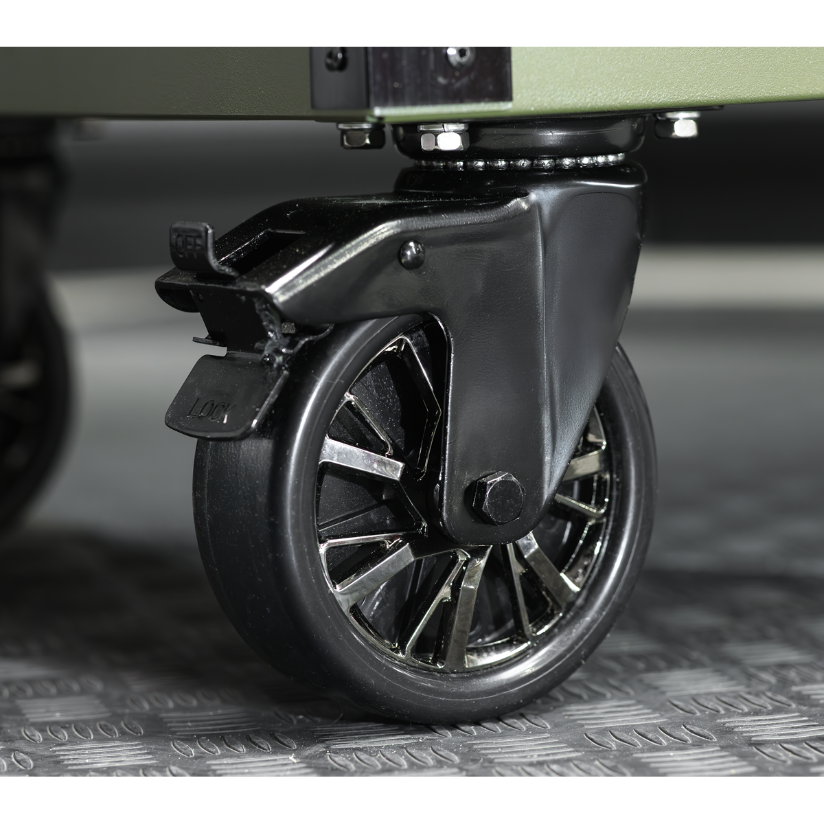Superline Pro AP5210KBE Superline PRO® Mobile Trolley with Wooden Worktop & Power Bar 10 Drawer 1320mm