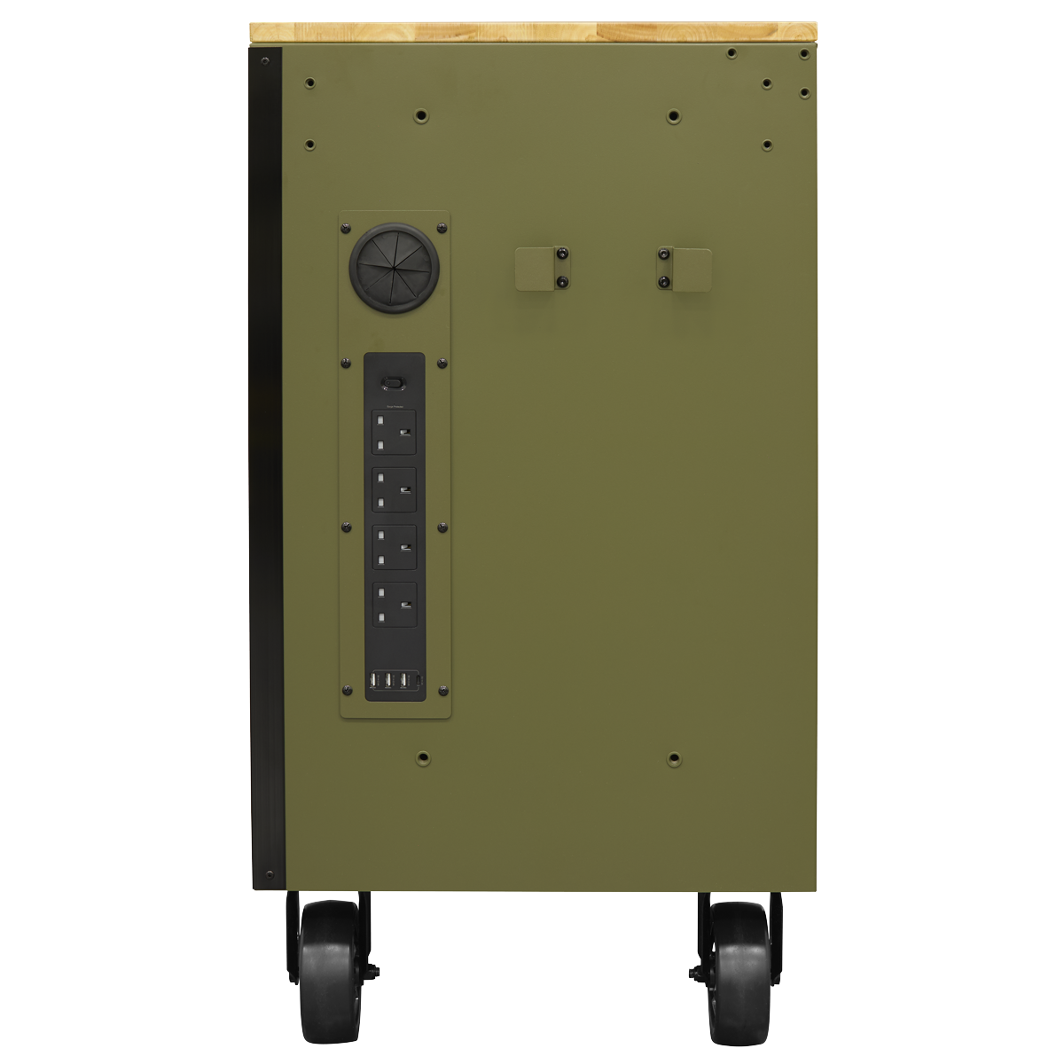 Superline Pro AP5210KBE Superline PRO® Mobile Trolley with Wooden Worktop & Power Bar 10 Drawer 1320mm
