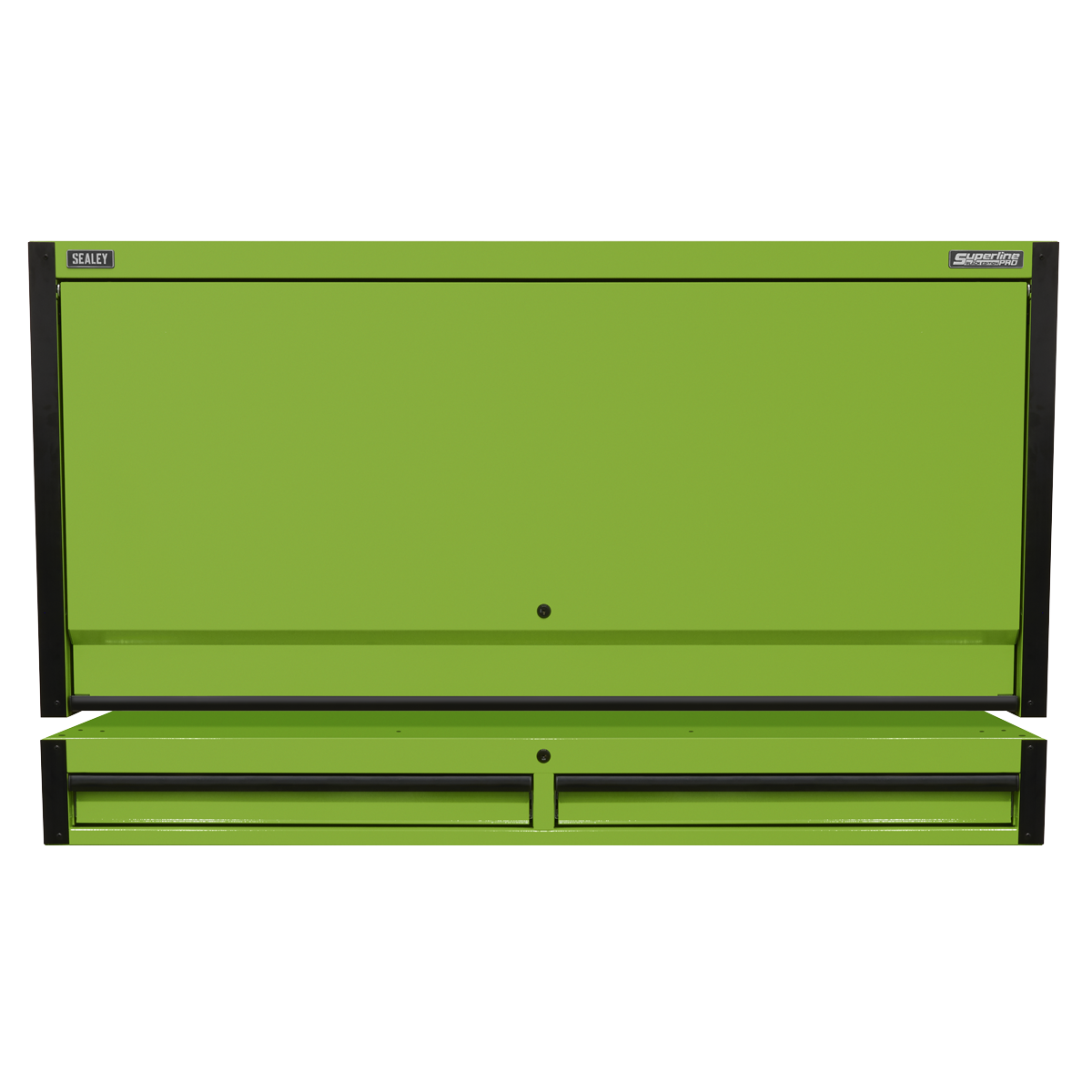 Superline Pro AP6103BE Superline PRO® Black Edition Top Hutch & 2 Drawer Riser 1549mm