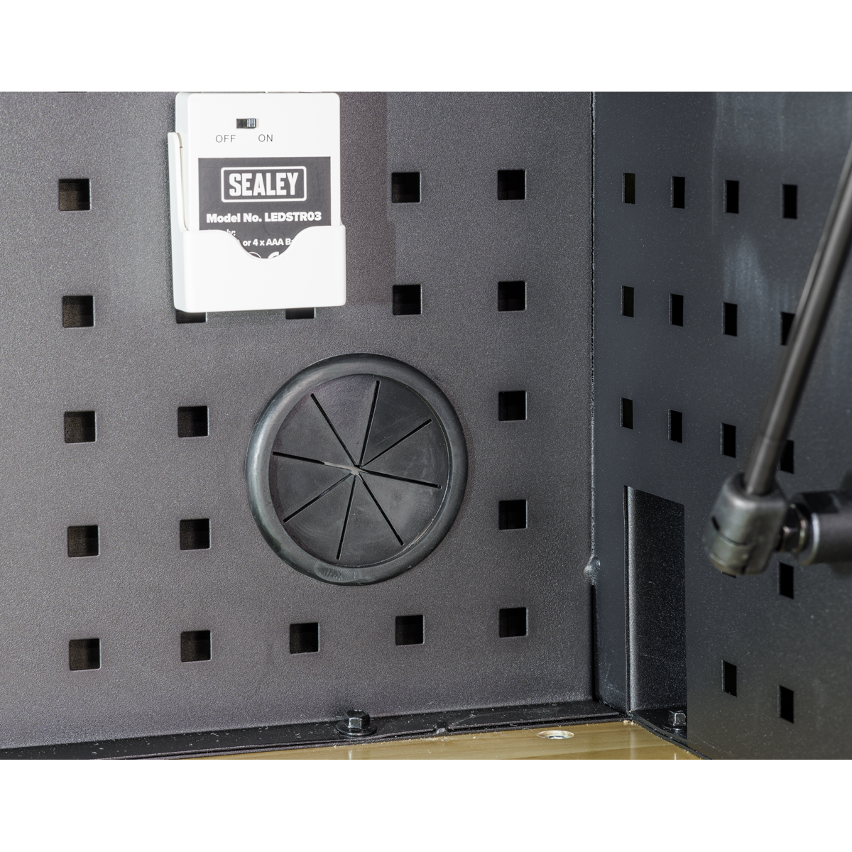 Superline Pro AP6203BE Superline PRO® Black Edition Top Hutch & 2 Drawer Riser 1549mm