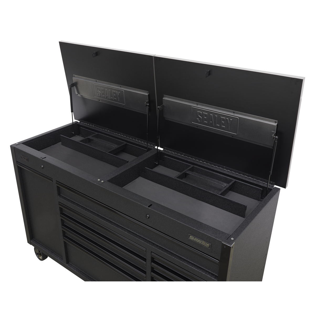 Superline Pro AP6310BE Superline PRO® Mobile Tool Cabinet with Power Tool Charging Drawer 1600mm
