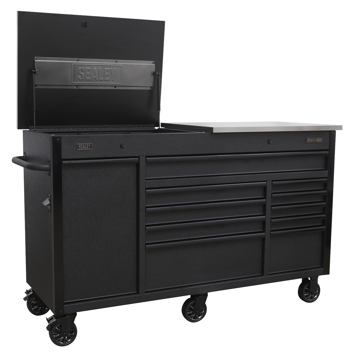 Superline Pro AP6310BE Superline PRO® Mobile Tool Cabinet with Power Tool Charging Drawer 1600mm