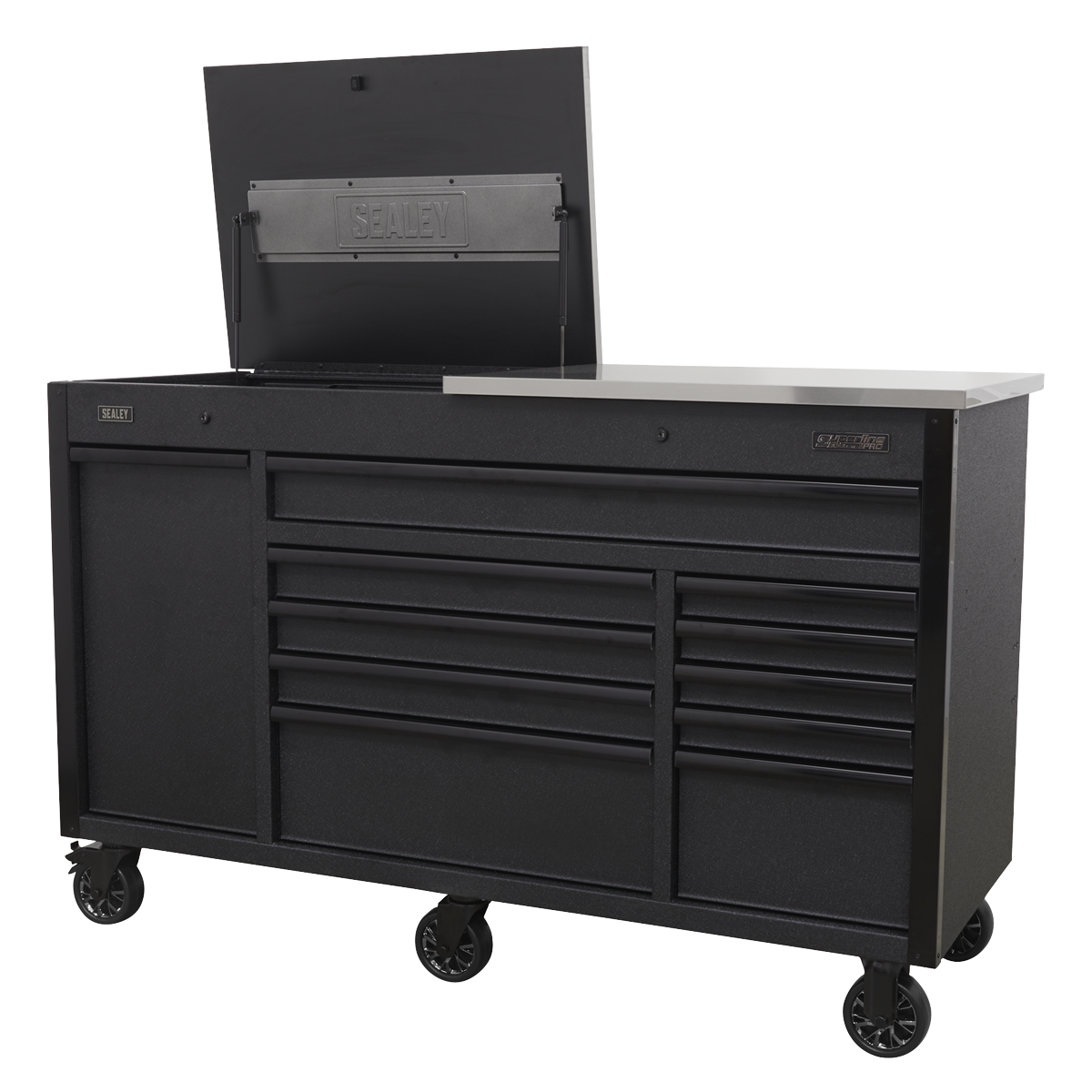 Superline Pro AP6310BE Superline PRO® Mobile Tool Cabinet with Power Tool Charging Drawer 1600mm