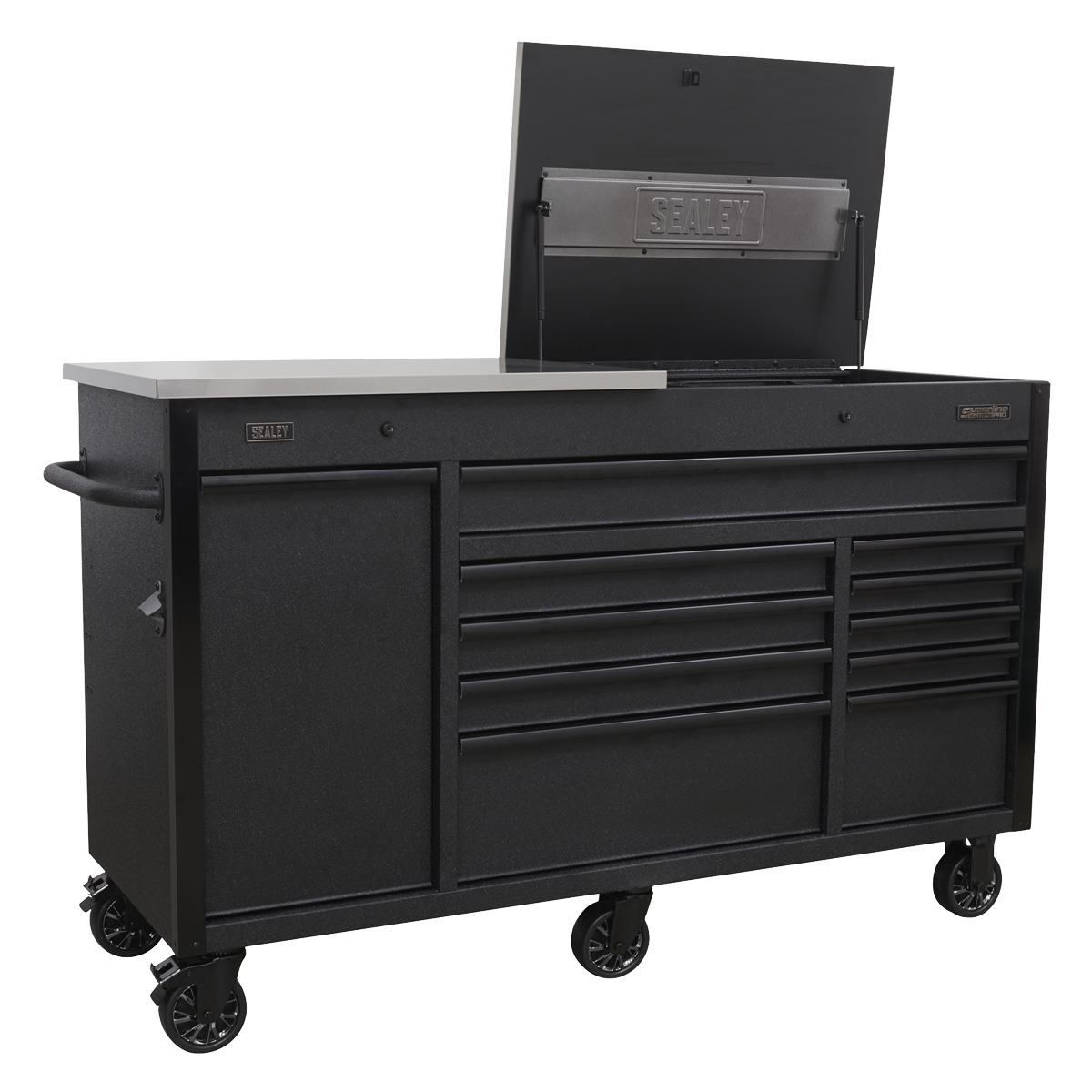 Superline Pro AP6310BE Superline PRO® Mobile Tool Cabinet with Power Tool Charging Drawer 1600mm
