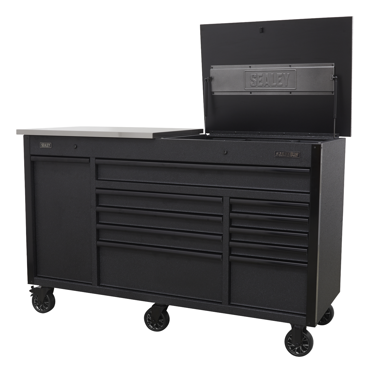 Superline Pro AP6310BE Superline PRO® Mobile Tool Cabinet with Power Tool Charging Drawer 1600mm