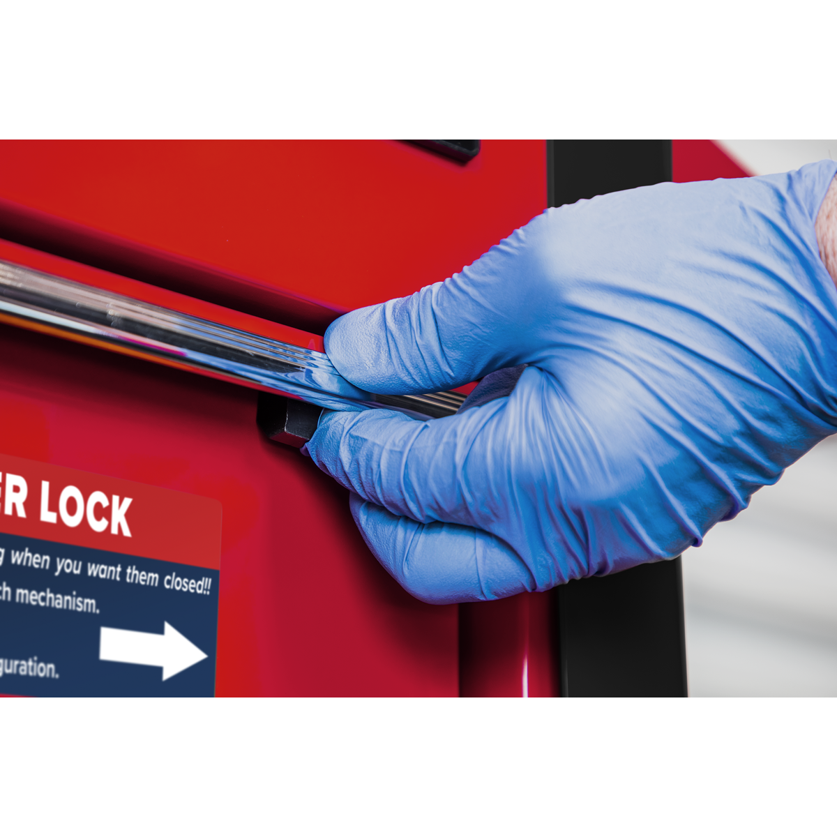 Superline Pro AP890M Superline PRO® Heavy-Duty Mobile Tool & Parts Trolley with 5 Drawers & Lockable Top