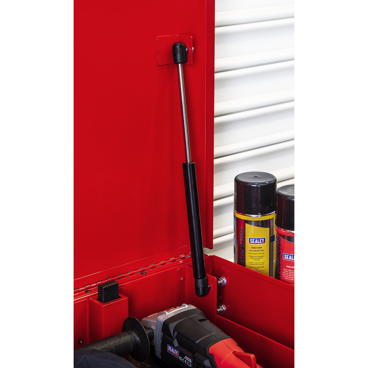 Superline Pro AP890M Superline PRO® Heavy-Duty Mobile Tool & Parts Trolley with 5 Drawers & Lockable Top
