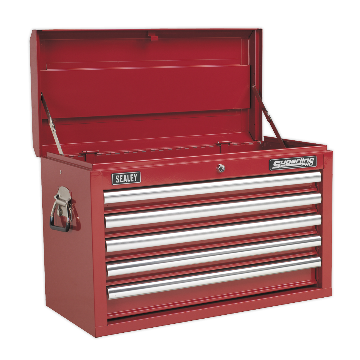 Superline Pro APCOMBOBBTK55 Superline PRO® Topchest & Rollcab Combination 10 Drawer with 148pc Tool Kit - Red