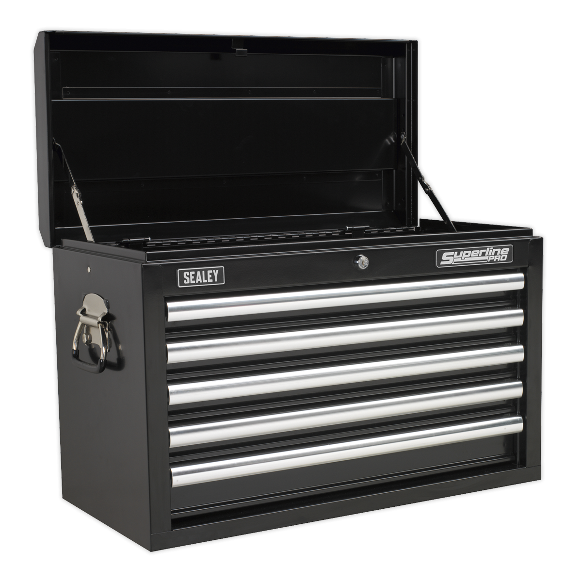 Superline Pro APCOMBOBBTK56 Superline PRO® Topchest & Rollcab Combination 10 Drawer with 148pc Tool Kit - Black